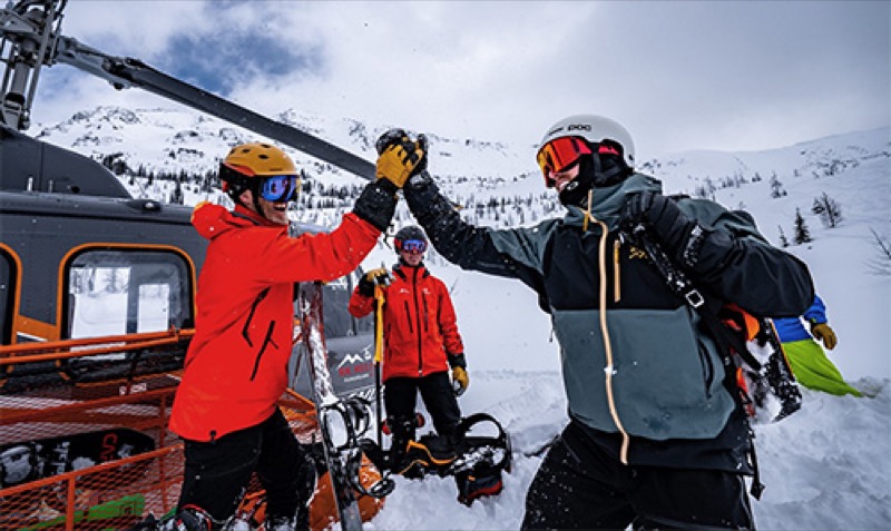 RK Heliski en acción